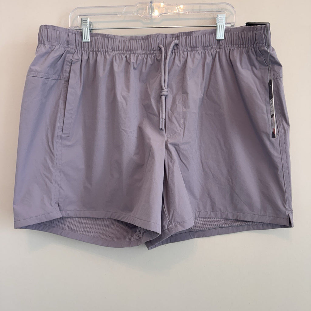 VRST Men's 5" Everyday Short XXL Purple Stone Relaxed Fit Elastic Waist NWT