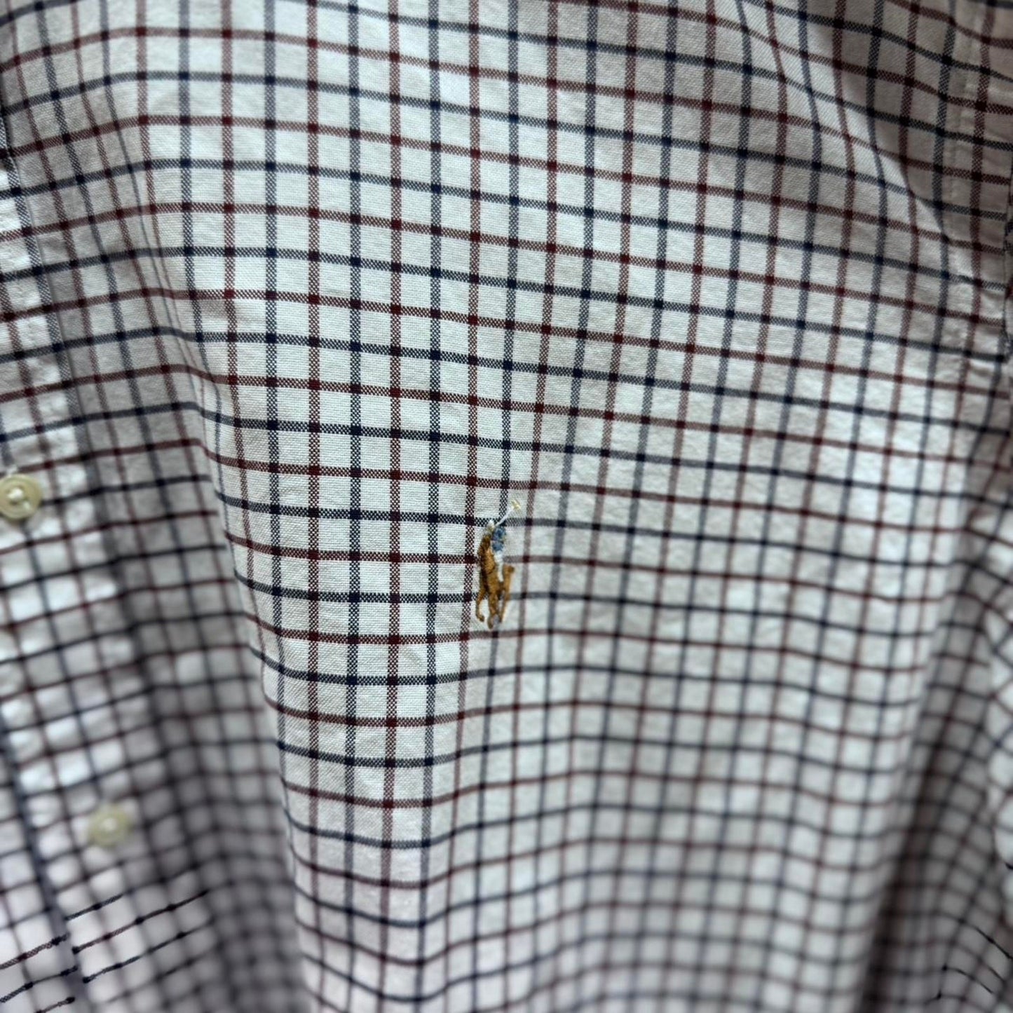 Vintage Ralph Lauren 2XLT Checkered Button Down Shirt