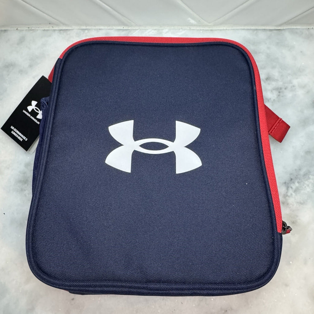 Durable Crush Resistant Lunch Box W/ Mesh Storage Pockets New