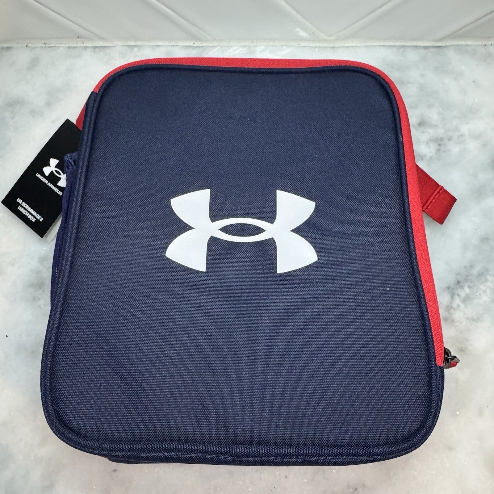 Durable Crush Resistant Lunch Box W/ Mesh Storage Pockets New