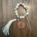 MAMA Beaded Keychain with Tassel