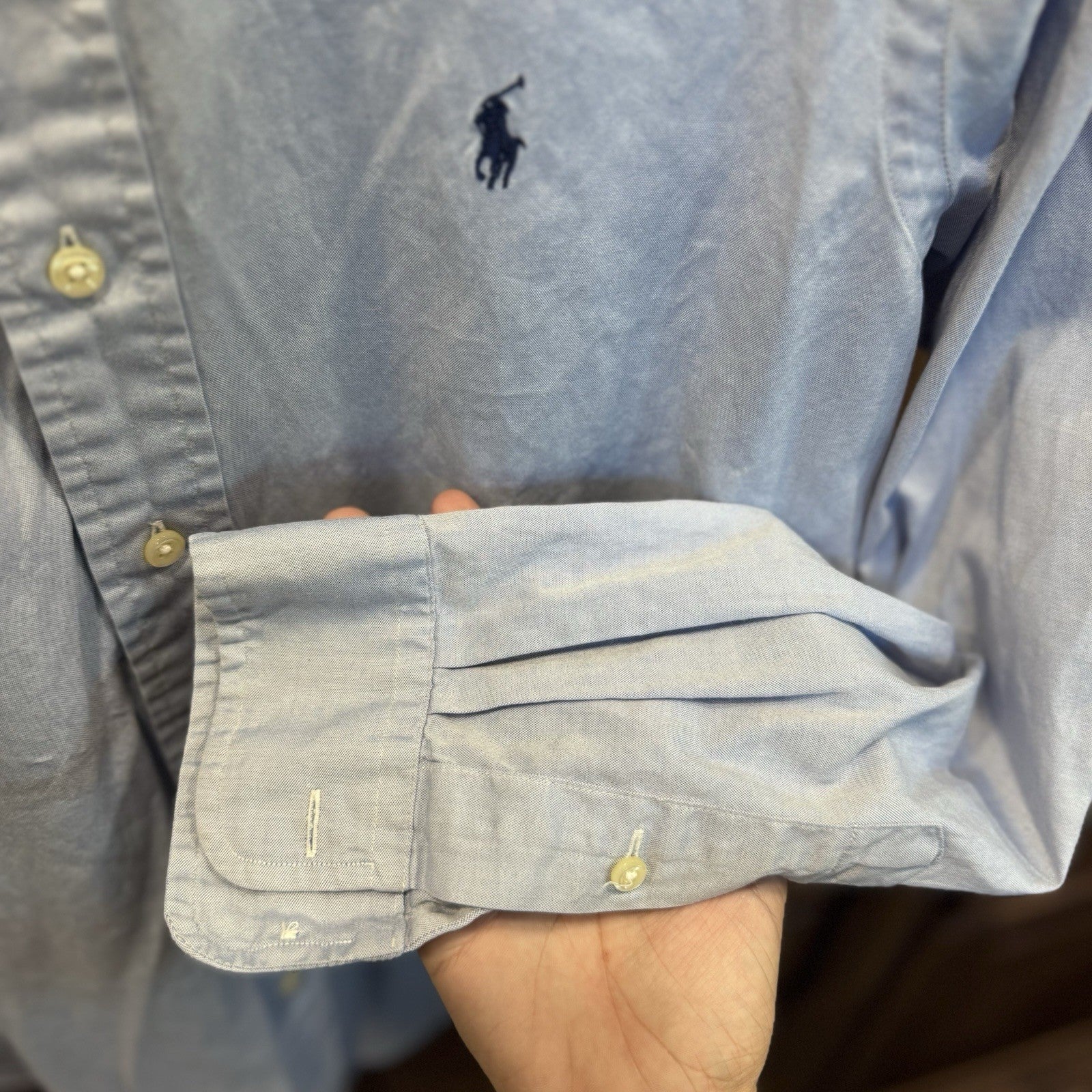 Ralph Lauren Classic Fit Oxford Shirt Men’s 14.5 32/33 Light Blue Button Down