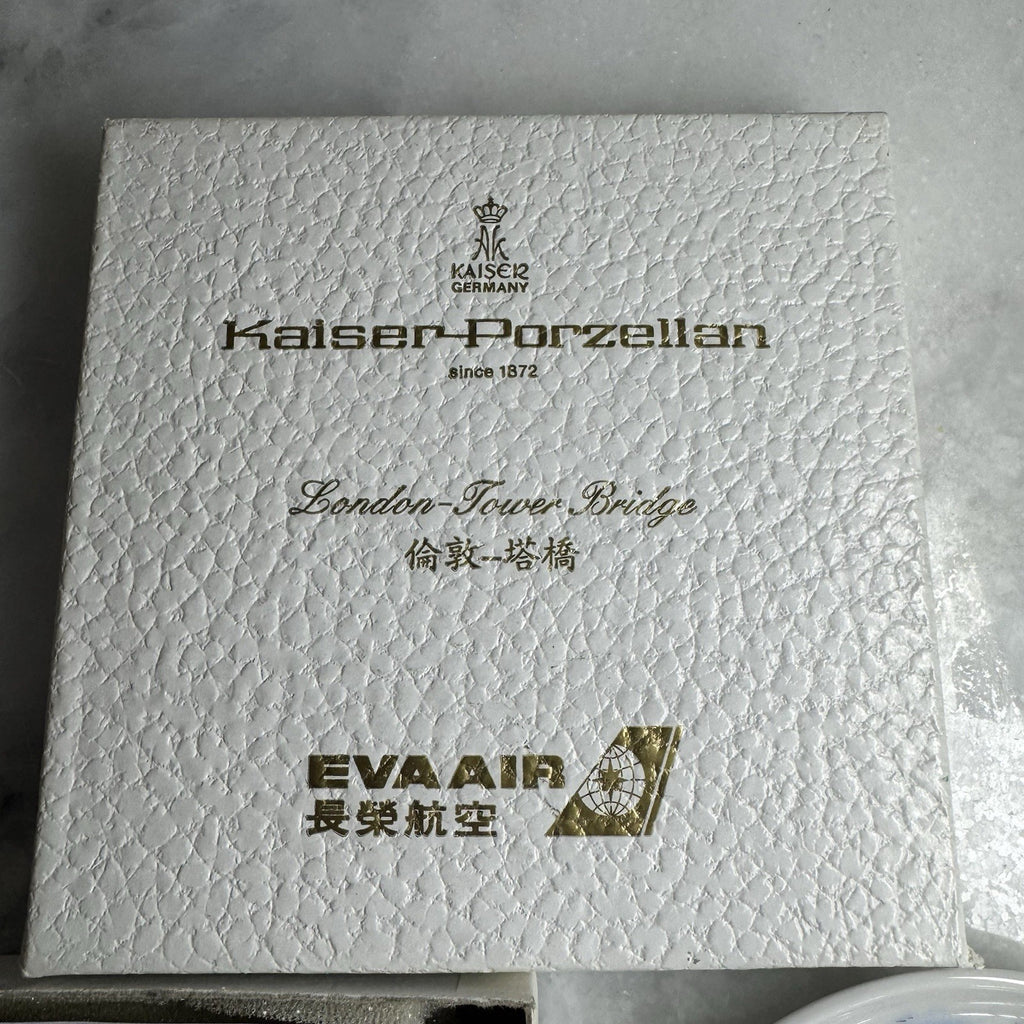 Kaiser Porzellan EVA Air London Tower Bridge Porcelain Plate Germany
