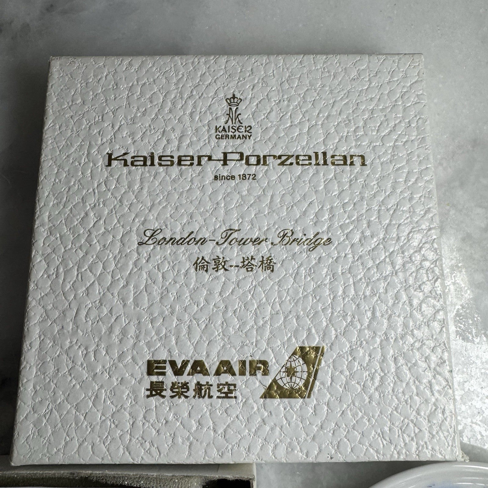 Kaiser Porzellan EVA Air London Tower Bridge Porcelain Plate Germany