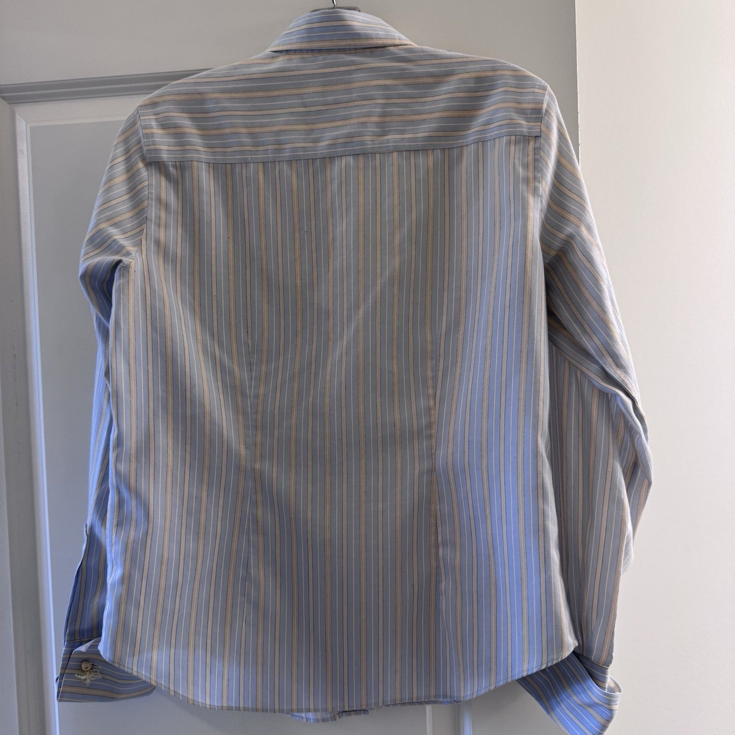Brooks Brothers 346 Striped Button-Up Shirt Size 6 Non-Iron Cotton Malaysia