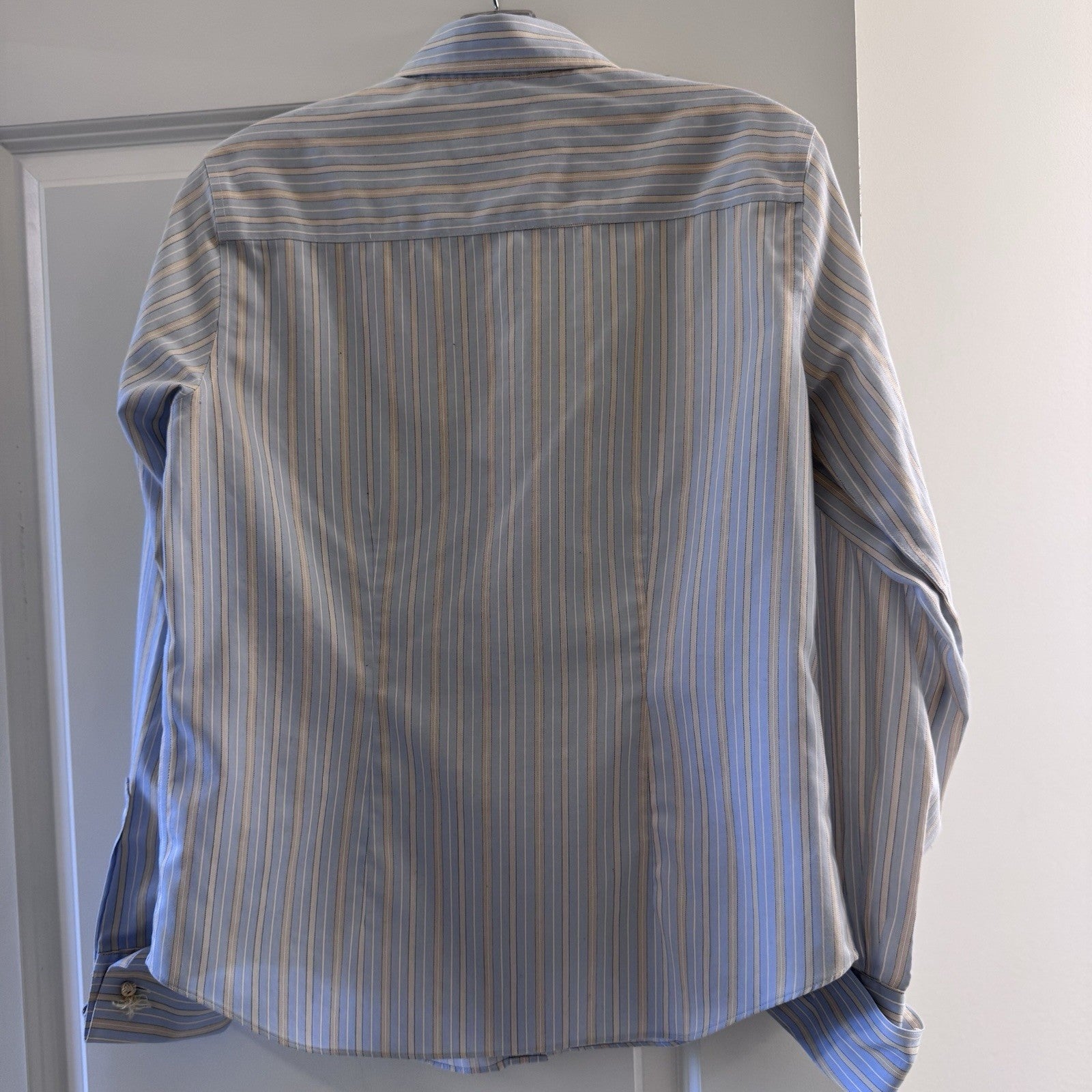Brooks Brothers 346 Striped Button-Up Shirt Size 6 Non-Iron Cotton Malaysia