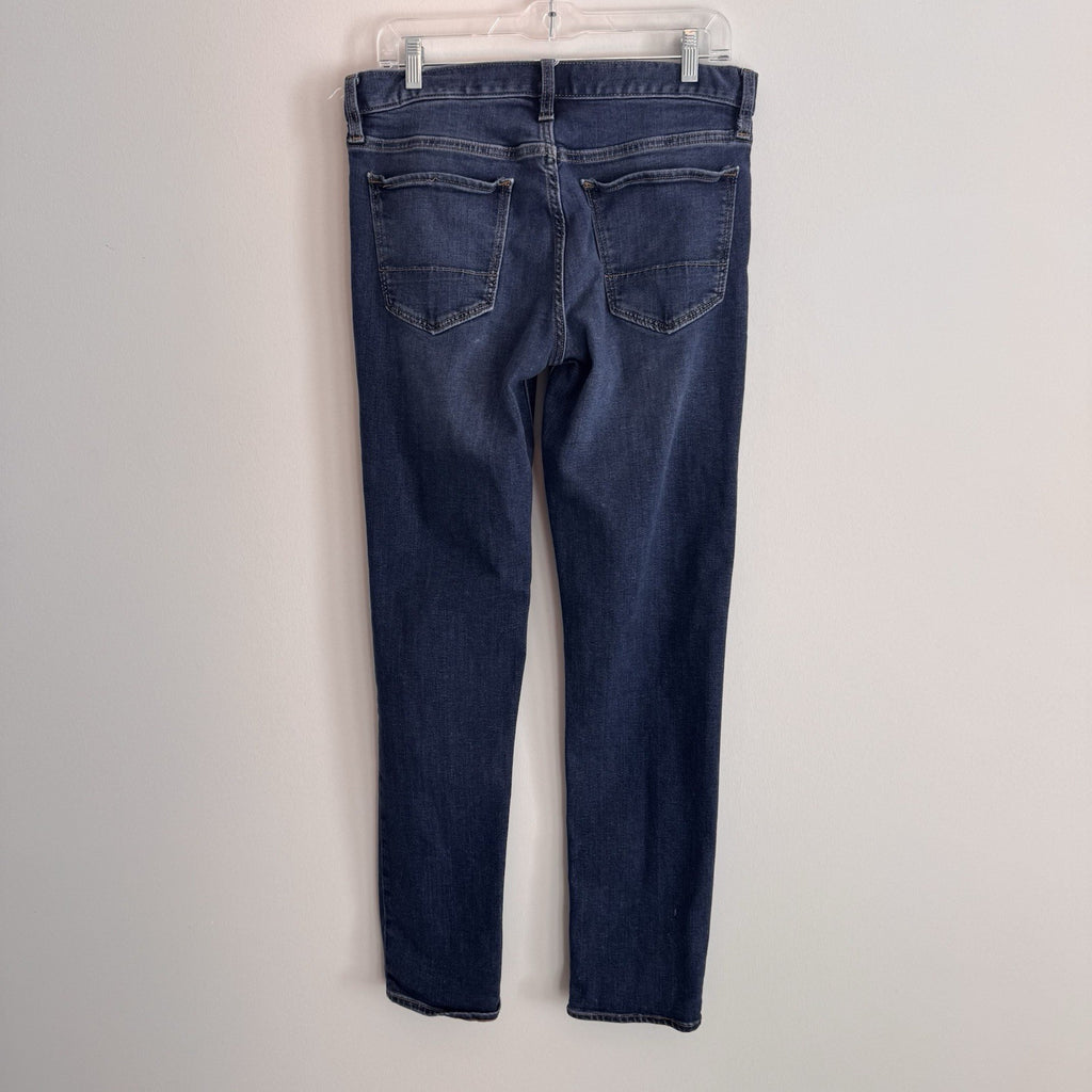 Banana Republic Slim Straight Jeans Mens 32x34 Medium Wash Travel denim