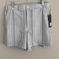 NWT VRST Men's 5” Resort Short, Muted Denim Calm Stripe, Size Small