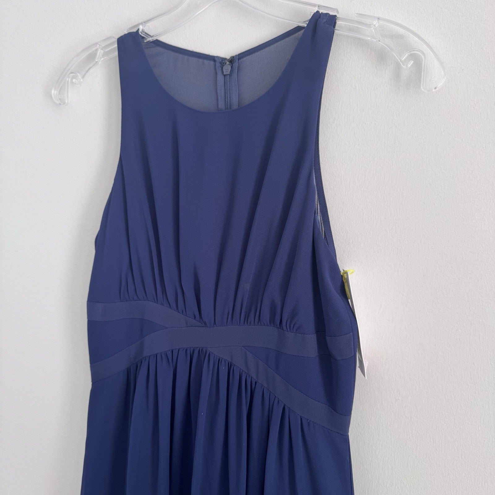 Vince Camuto Deep Blue Maxi Dress Size 0 Sleeveless Formal NWT