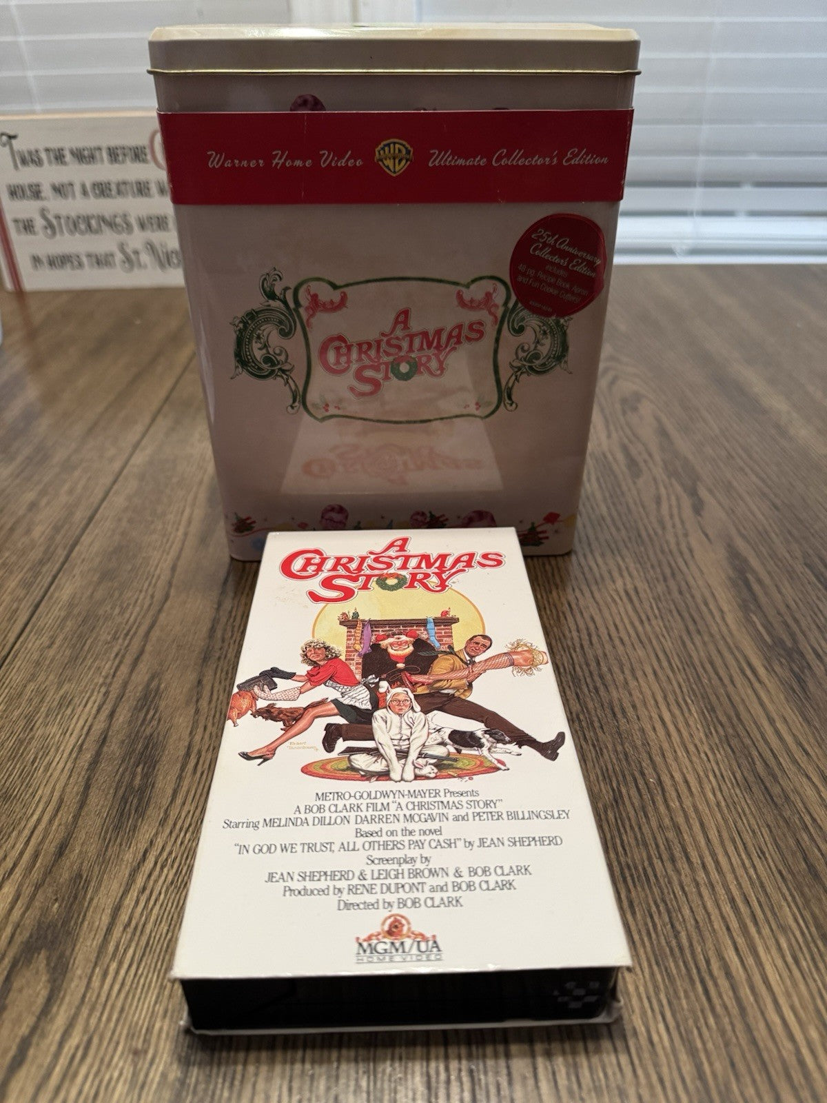 A Christmas Story 25th Anniversary Collector's Edition Tin & VHS