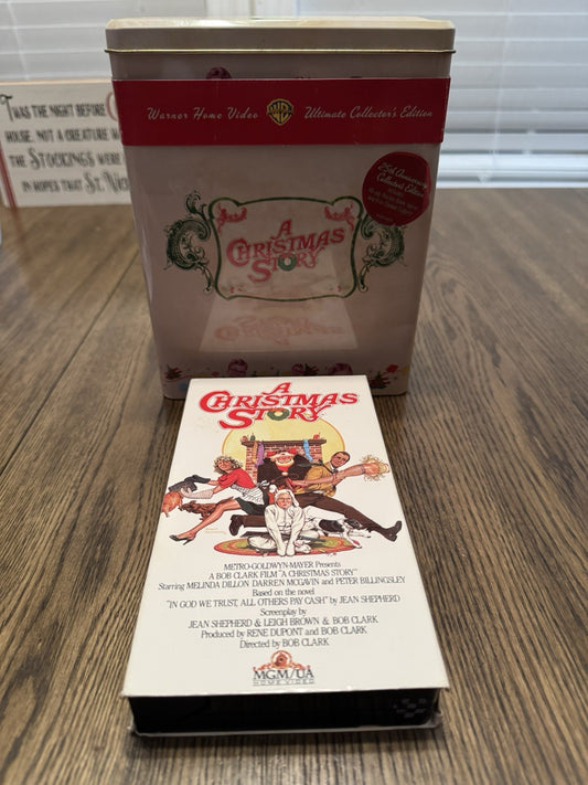 A Christmas Story 25th Anniversary Collector's Edition Tin & VHS