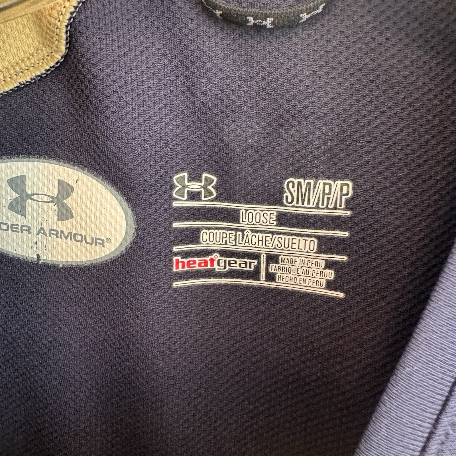Under Armour Navy Midshipmen NCAA HeatGear Performance Shirt Men’s Small