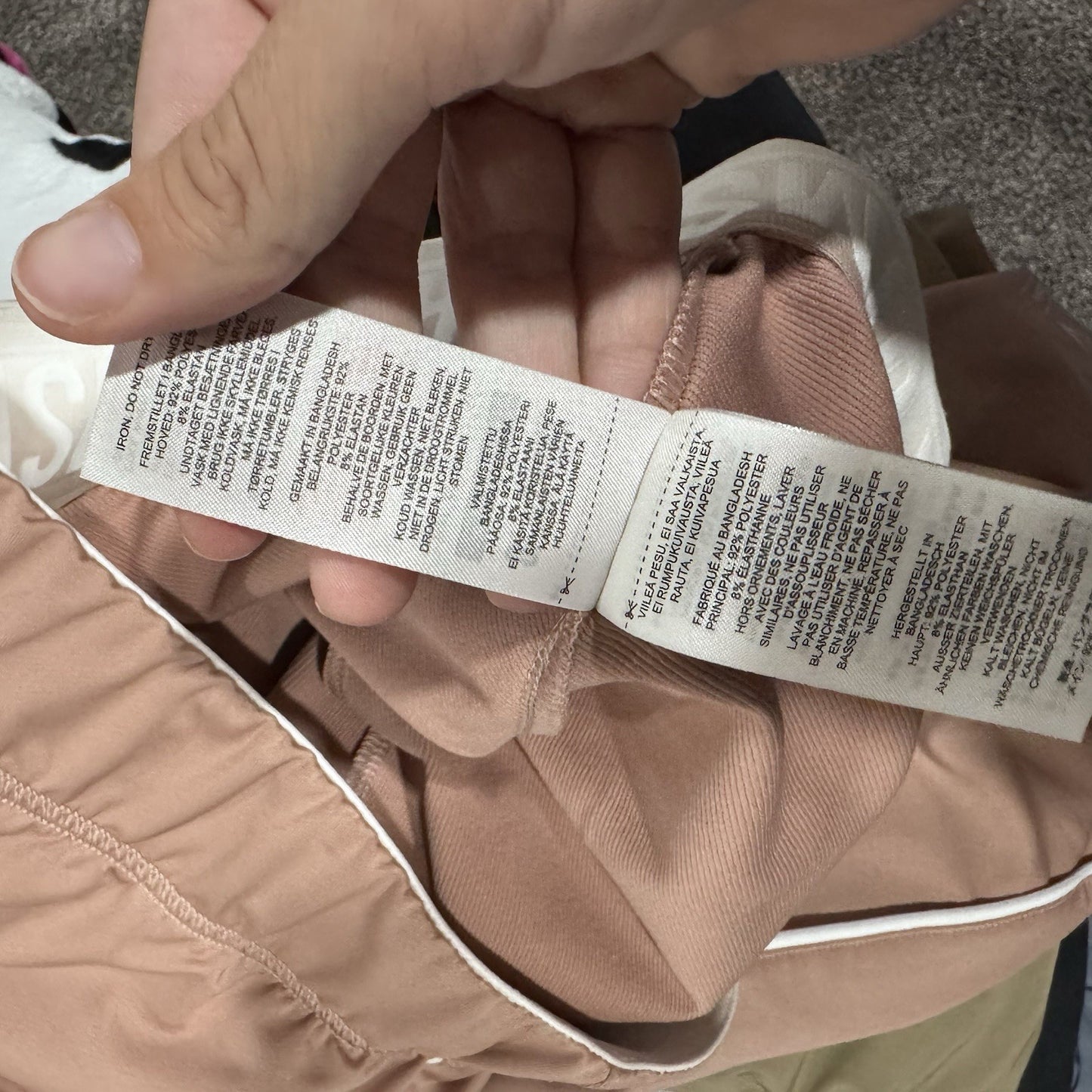 Gymshark Joggers Women’s M Pink Rose Track Pants Logo Waistband Piped Trim SS21