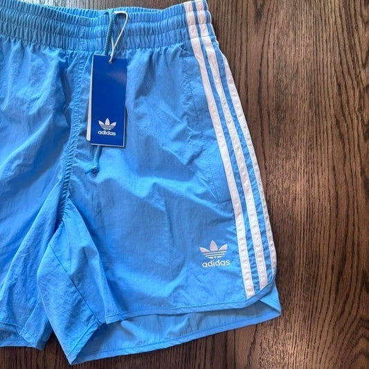 NWT XXL Adidas Originals Sprinter Shorts Blue Men's Trefoil 3-Stripes