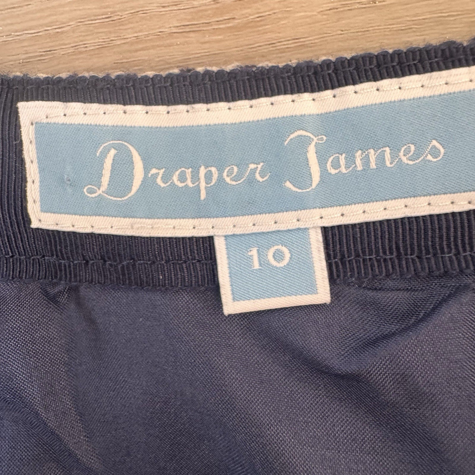 Draper James Houndstooth Pencil Skirt Size 10 Wool Blend Lined Women’s