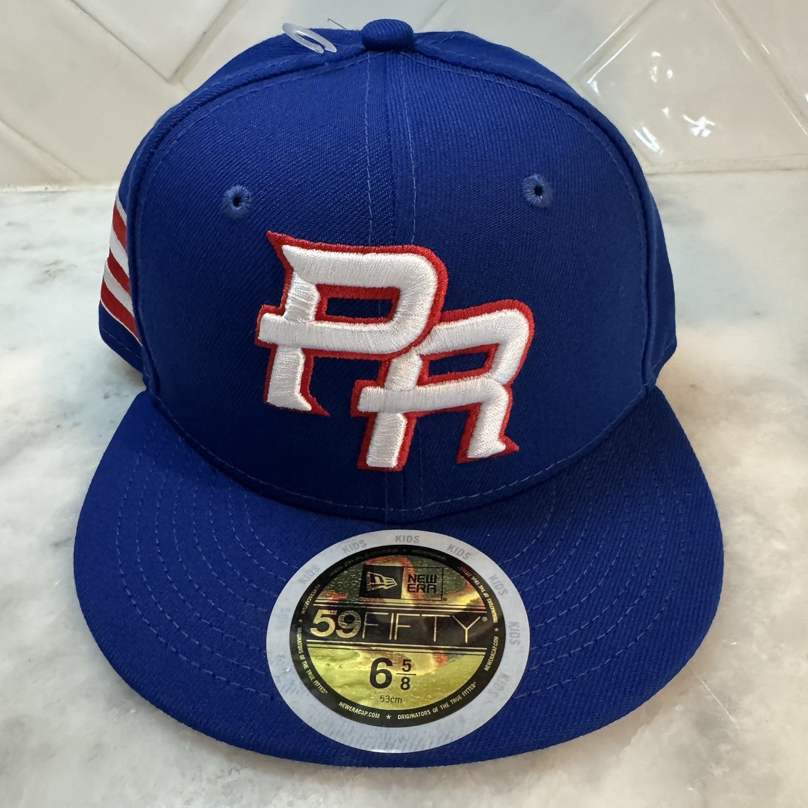 Puerto Rico World Baseball Classic Hat Re-Dub Blue New Era 59Fifty 6 5/8 NEW 26