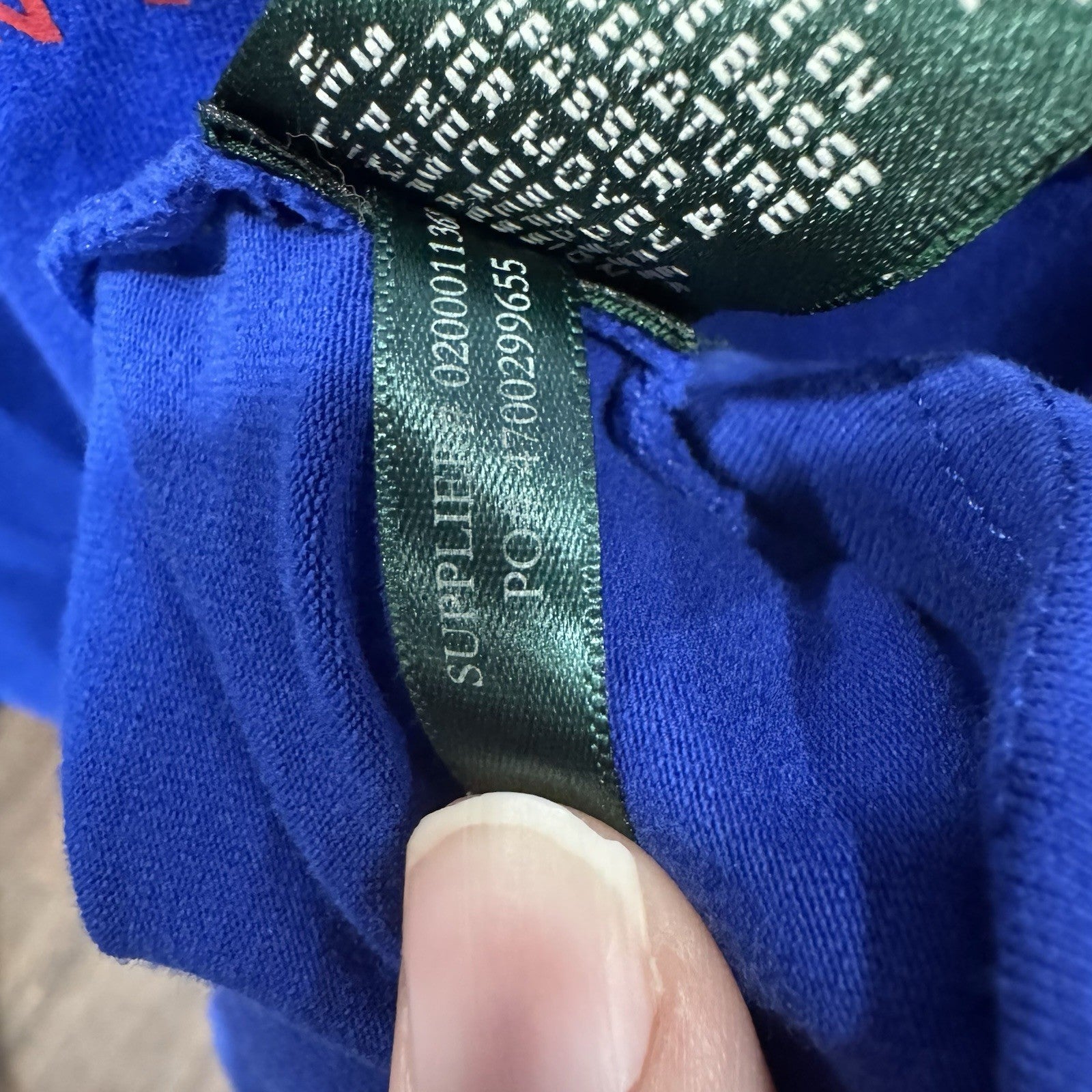 Lauren Active Ralph Lauren Blue Logo Long Sleeve Shirt Size L Cotton Blend