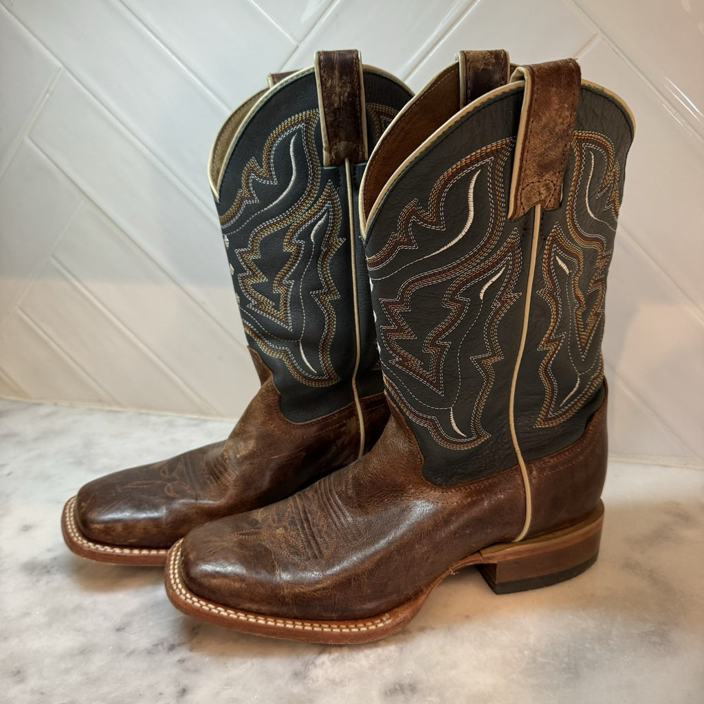 Cody James Boots Mens Size 7.5 Brown Leather Western Square Toe Cowboy
