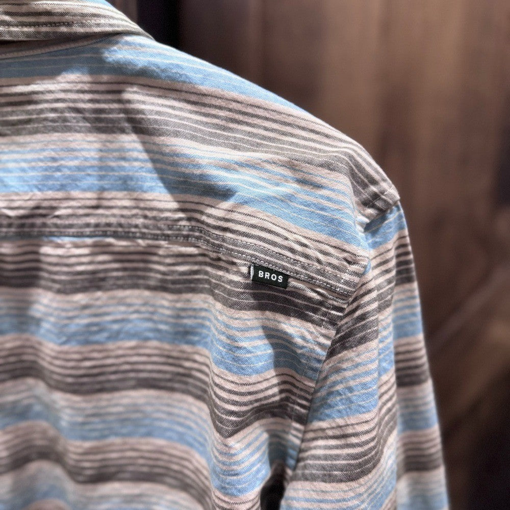 Howler Brothers Striped Long Sleeve Shirt Men's 100% Cotton Casual Button-Up