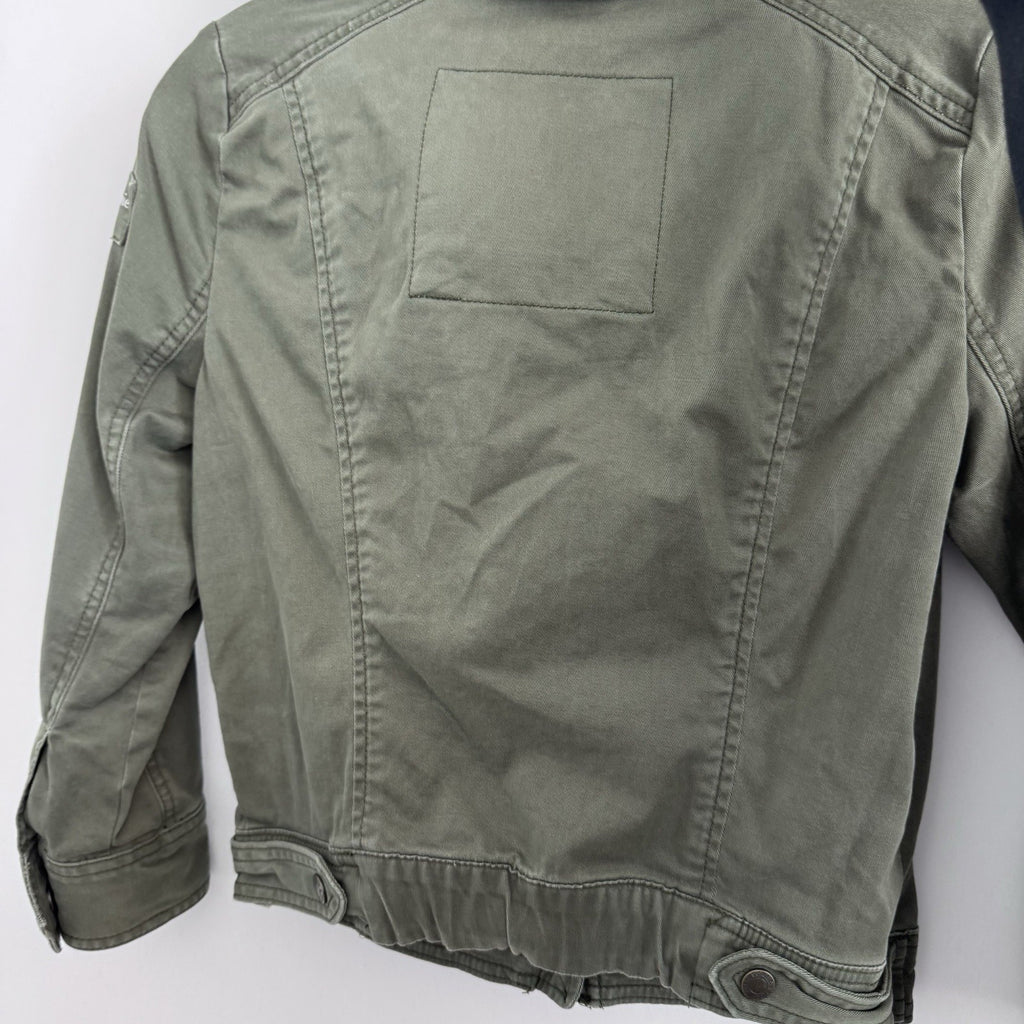 Abercrombie & Fitch Olive Utility Jacket M Hooded Y2K Military Women’s