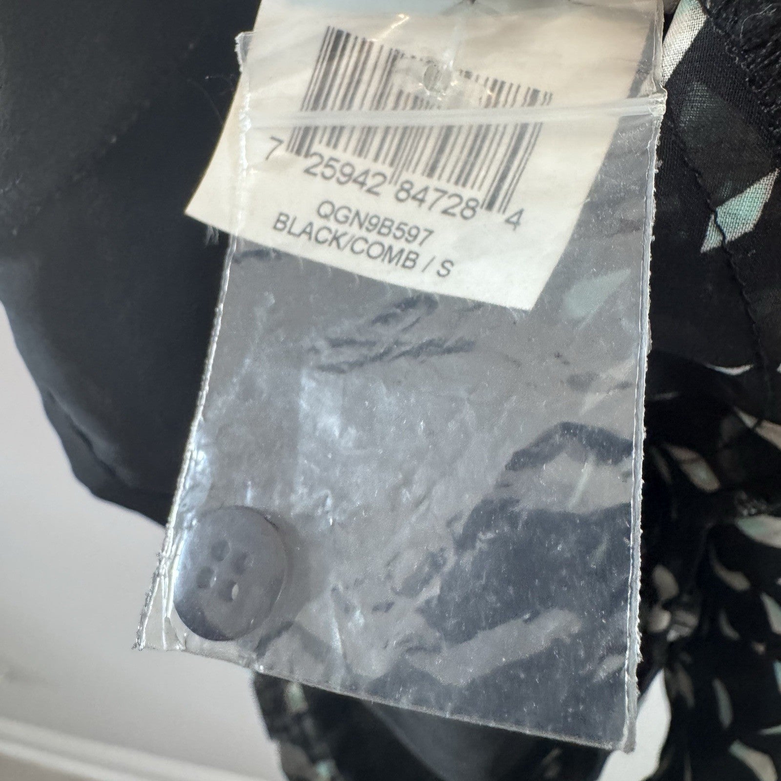 BCBG Generation Romper Small Black Sheer Long Sleeve Print Boho Chic