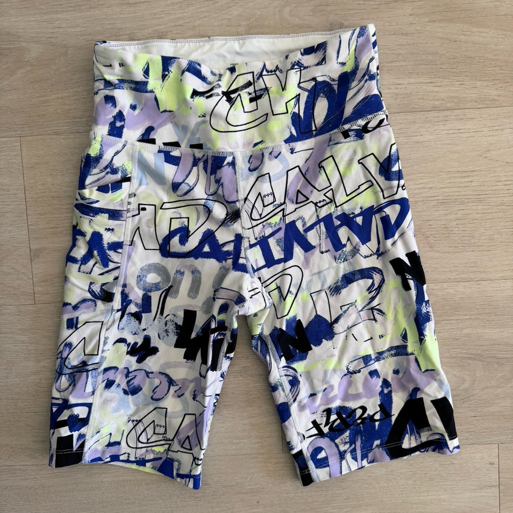 Calvin Klein Performance Leggings Small Abstract Print Stretch Activewear