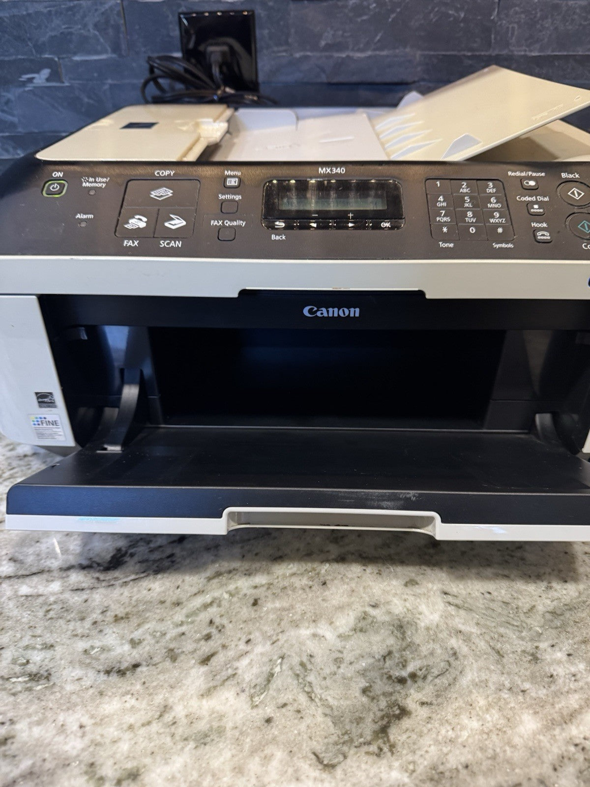 Canon PIXMA MX340 All-In-One Wireless Inkjet Color Printer Scanner Copier No Ink