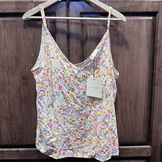 Cynthia Rowley Floral Sleeveless Tank Top XL Multicolor Rayon NWT Spring Summer