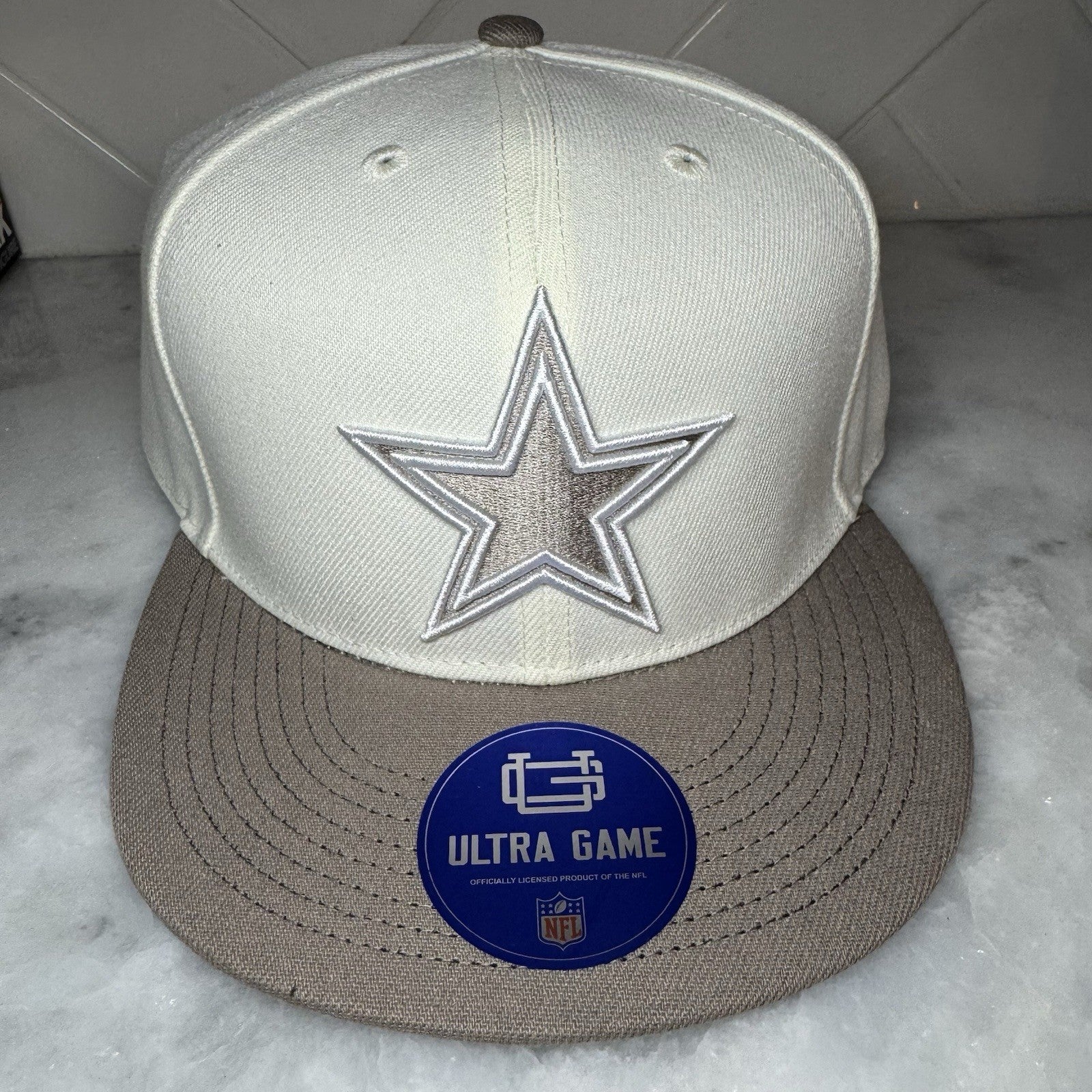 Dallas Cowboys Ultra Game Ice Cream Snapback Hat NFL Cream Tan OSFM Cap NEW