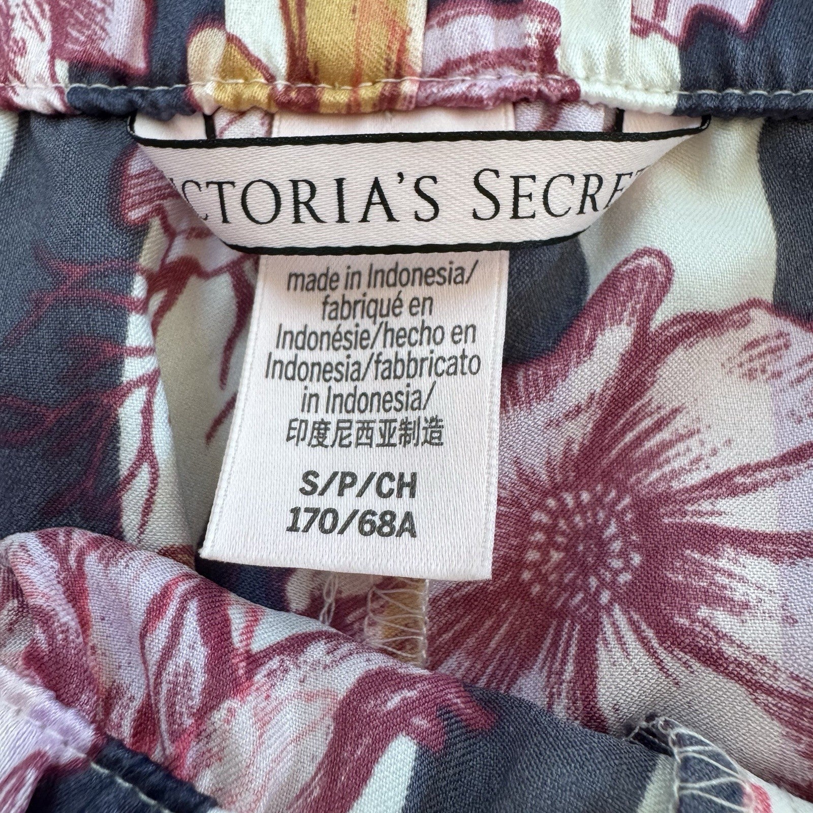 Victoria’s Secret Floral Stripe Pajama Shorts Women’s Small Lounge Sleepwear