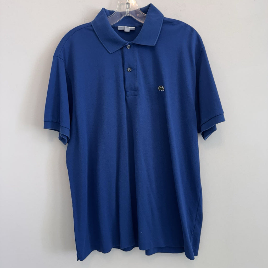 Lacoste L1212 Classic Fit Pique Polo Shirt Men’s Size 6 US XL Blue