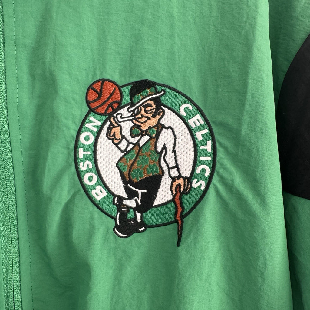 Boston Celtics Jacket Mens Large Green Full Zip Track Retro NBA NWT Ultra Game