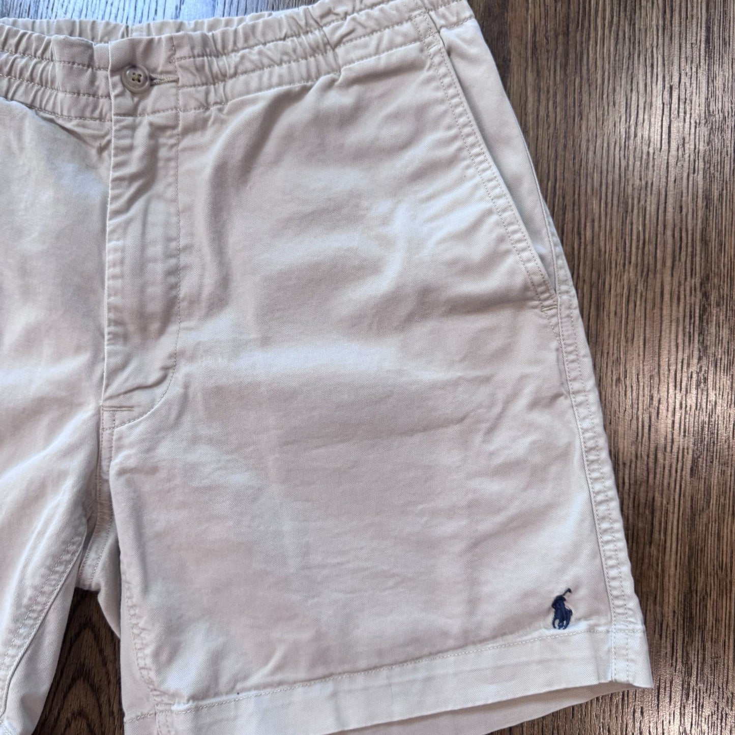 Polo Ralph Lauren Classic Fit 6” Shorts Mens Small Beige Cotton Chino