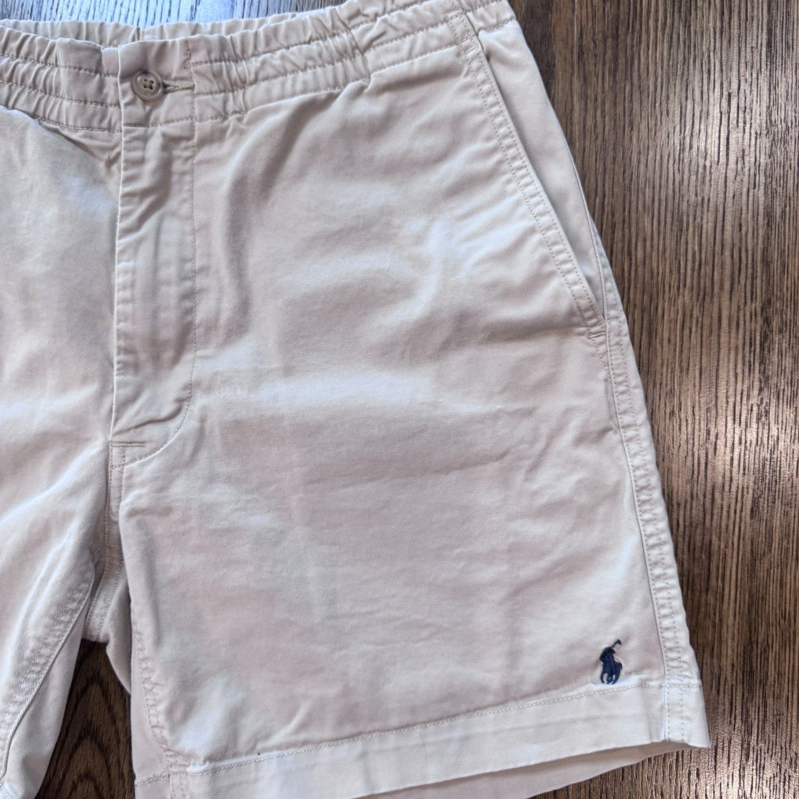 Polo Ralph Lauren Classic Fit 6” Shorts Mens Small Beige Cotton Chino