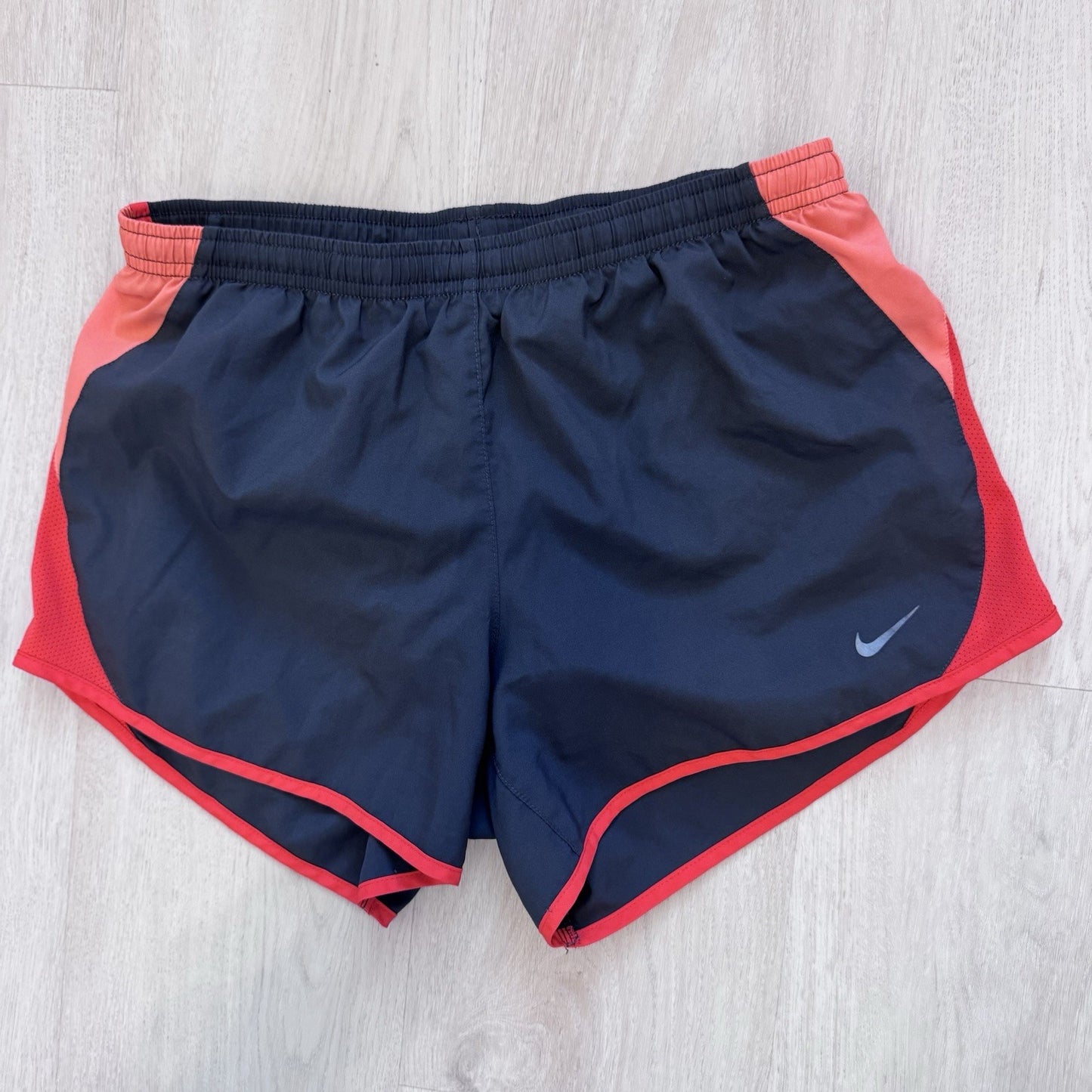 Nike Dri-Fit Womens Running Shorts Small Blue Red Athletic Activewear