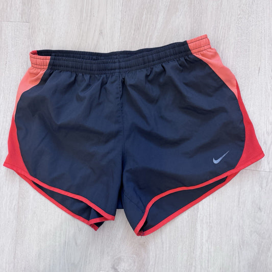 Nike Dri-Fit Womens Running Shorts Small Blue Red Athletic Activewear