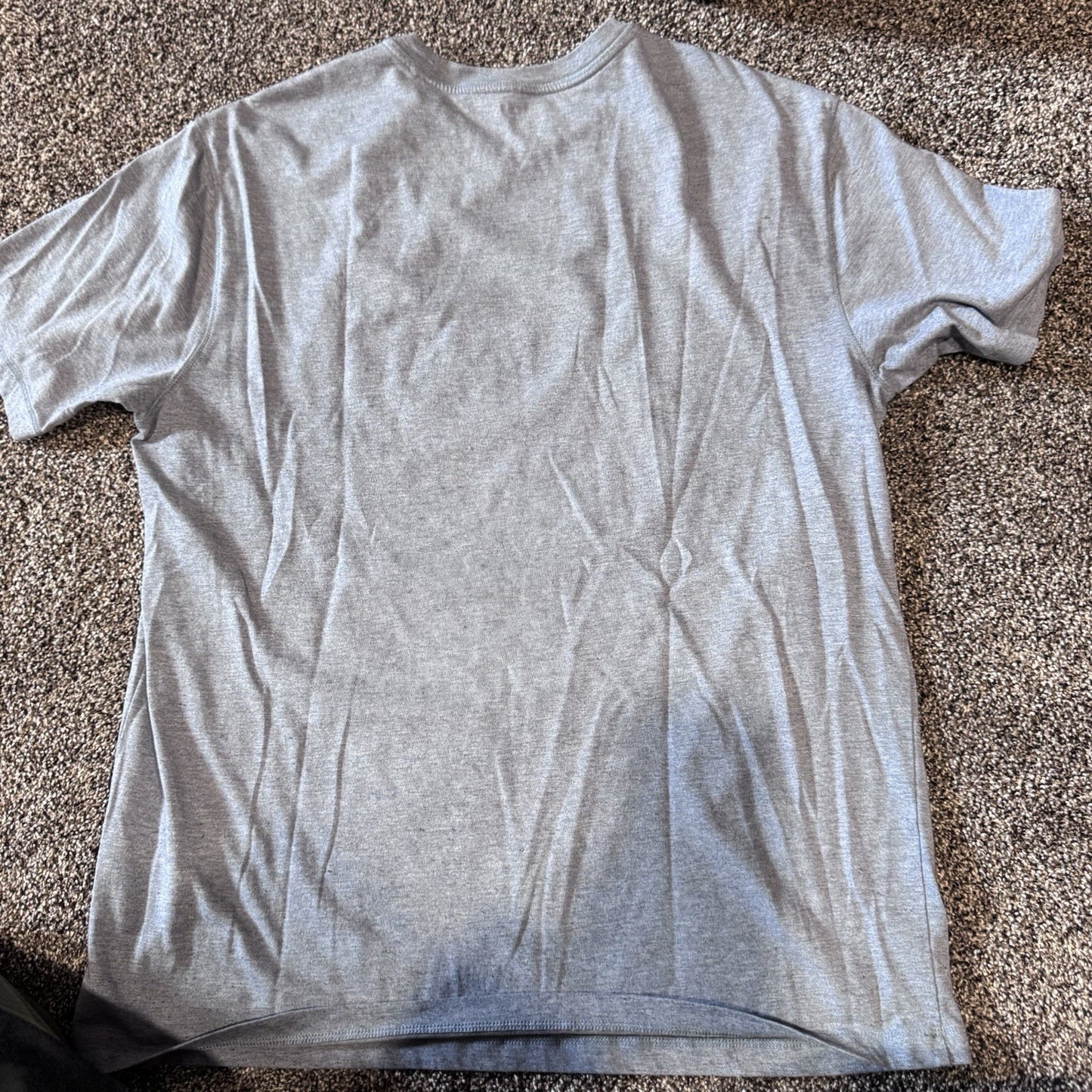 ROWM Men’s Graphic T-Shirt Size M Shaka Skeleton Hand Retro Surf Stripe Tee Gray