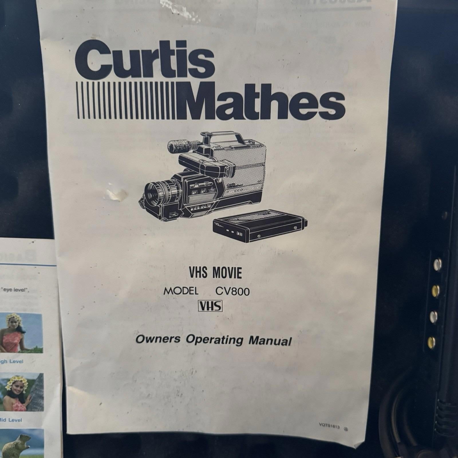 Vintage Curtis Mathes Color Video Camera - Model CV800 RARE 1988 Model. Read!