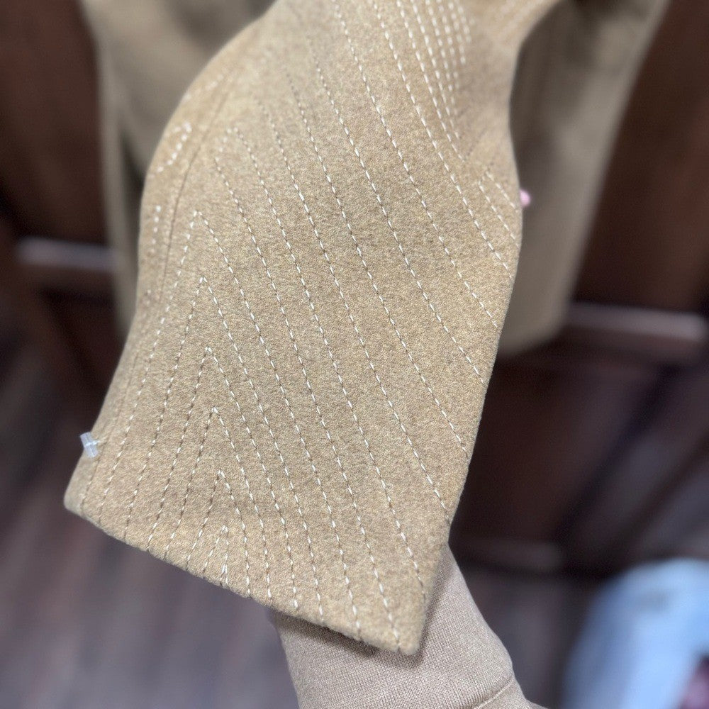 Cream Ellen Tracy Linda Allard wool coat. Size 16