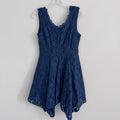 Altar’d State Lace Dress S Blue Handkerchief Hem Sleeveless