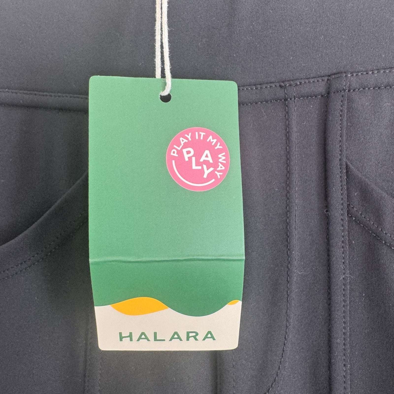 Halara XS High Waisted Pocket Leggings Black Stretch Yoga Pants NWT Women’s