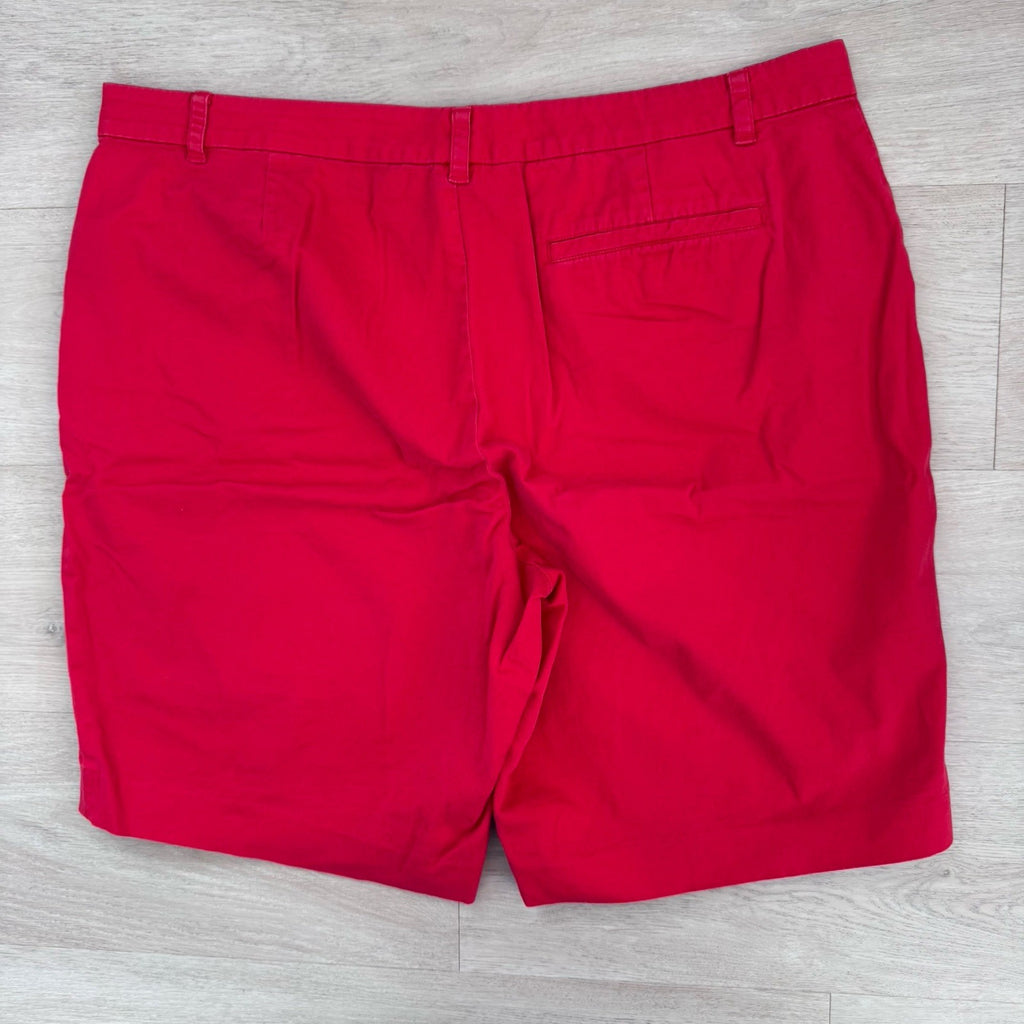 Women’s Lauren Ralph Lauren Red Bermuda Shorts Size 16 LRL Active Zip Pocket