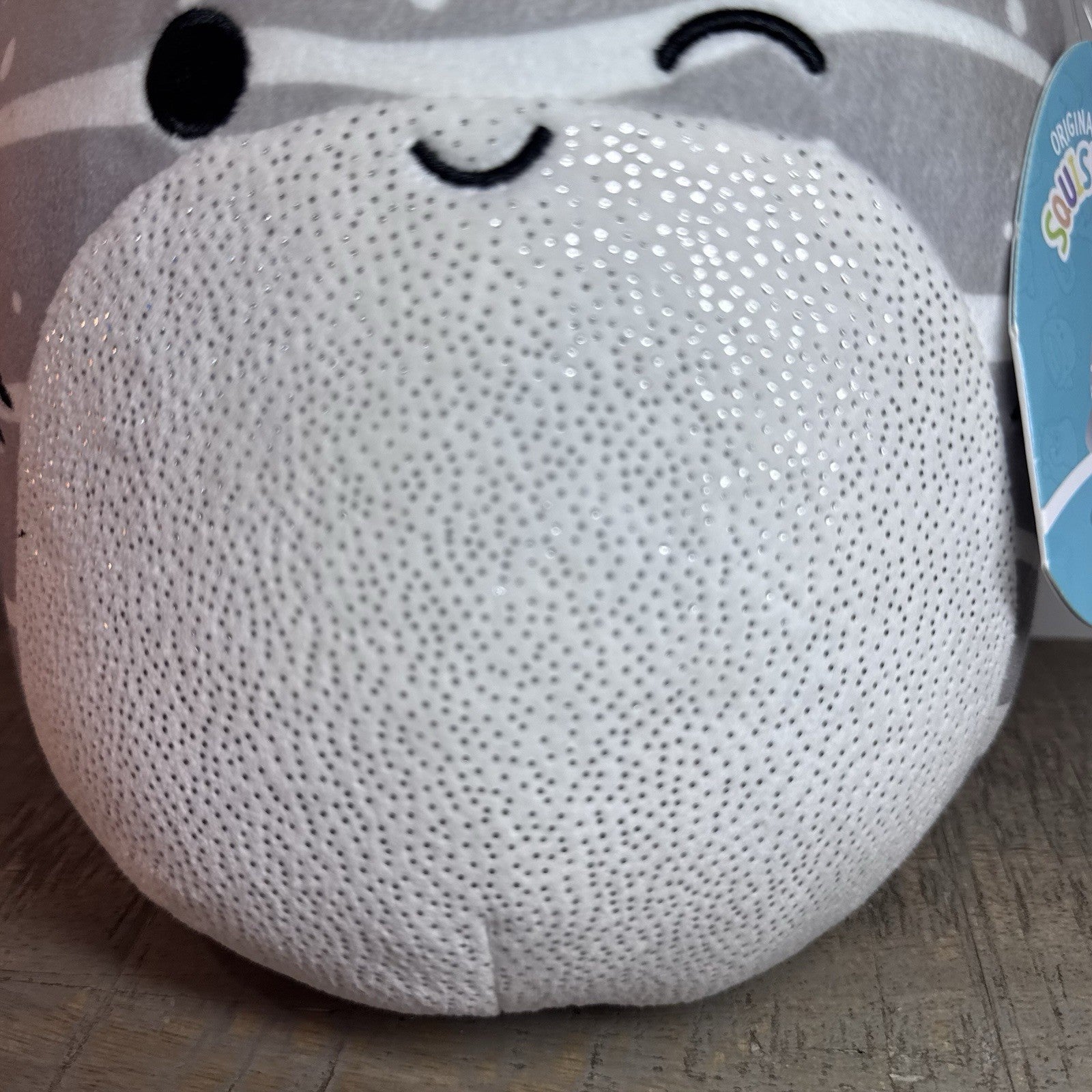 Squishmallows Sachie The Winking Gray Whale Shark 8" Plush Sparkle Belly 2021