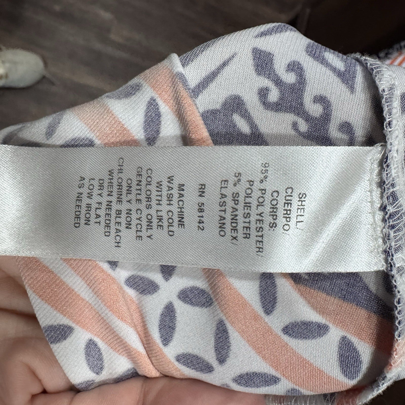 London Times Jumpsuit Size 8 Geometric Print Wide Leg 