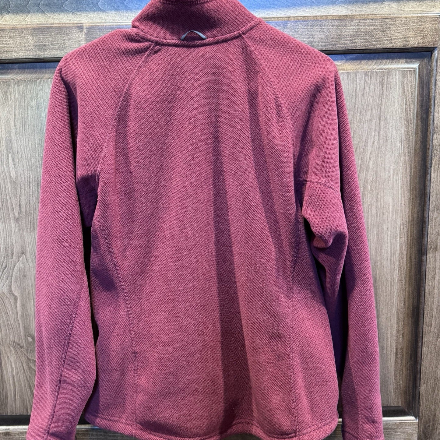 REI Women’s Polartec Fleece Jacket Size M | Maroon Full Zip Outdoor Layer