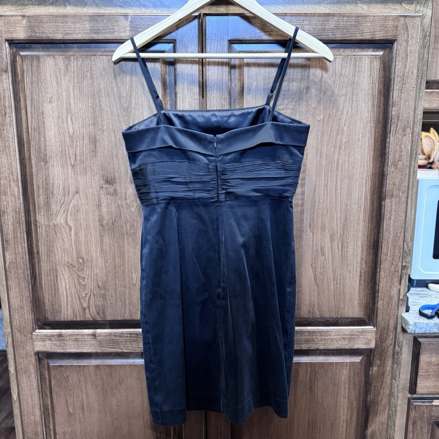 Laundry by Shelli Segal Black Silk Blend Strapless Dress Size 6