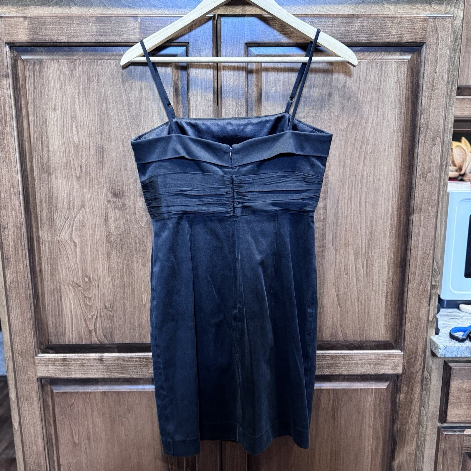 Laundry by Shelli Segal Black Silk Blend Strapless Dress Size 6