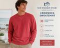 Southern Tide Sunfare Collection Sweatshirt Mens Small Red Crewneck Pullover