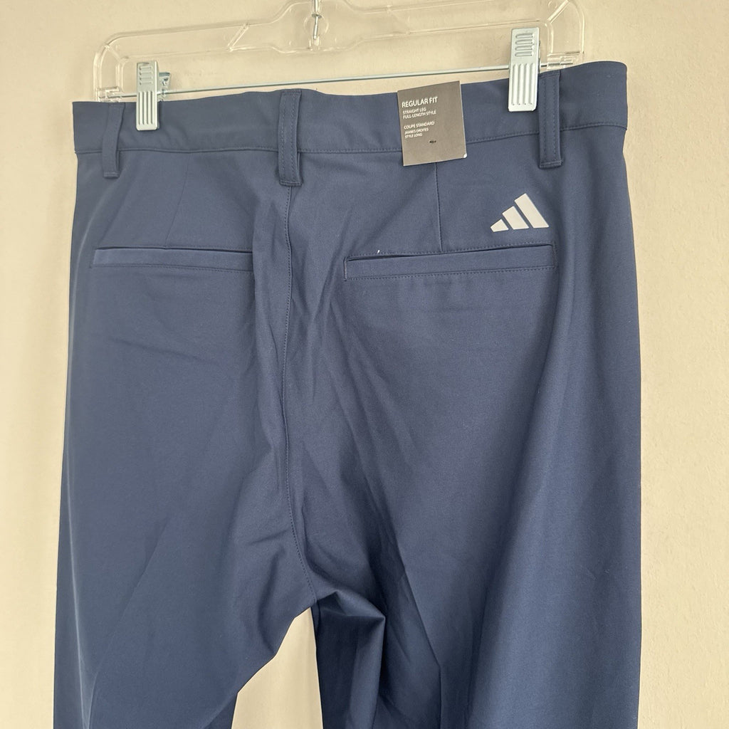Adidas Golf Pants 32 Navy Regular Fit Straight Leg NWT