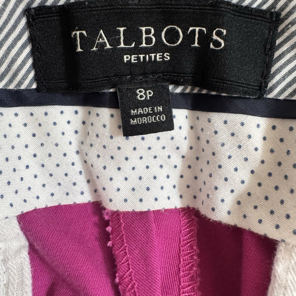 Talbots Women’s Size 8P Pants Shorts Lot 5pc Pink Beige Floral Career